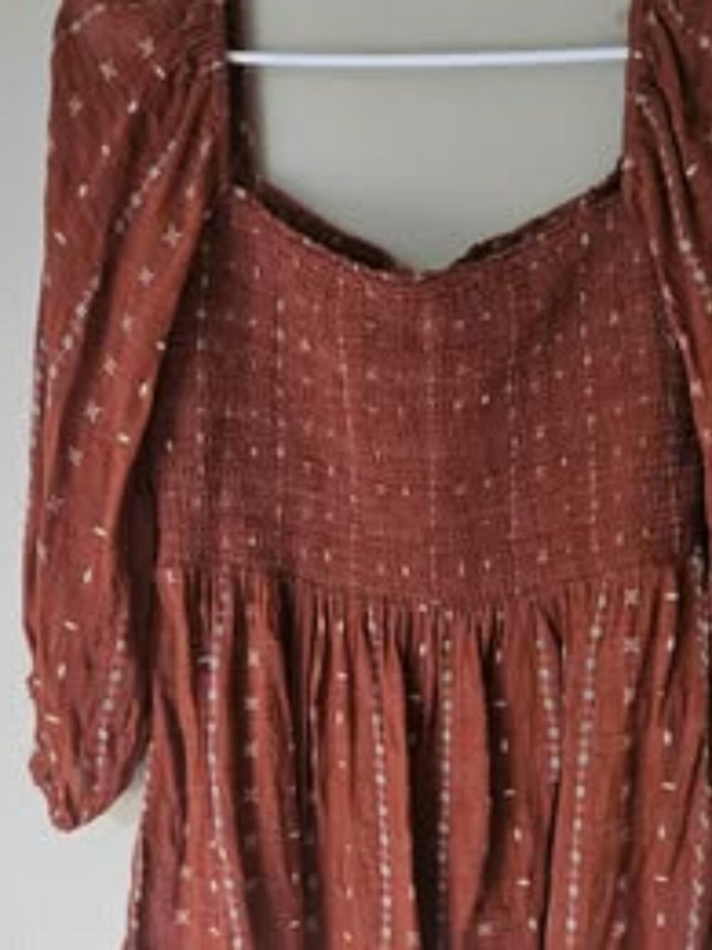 Orange Boho Smocked Top medium - Matilda Jane Good Hart